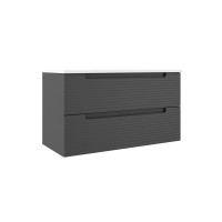 Тумба + раковина Devit Acqua 088175G (100 см.) серая