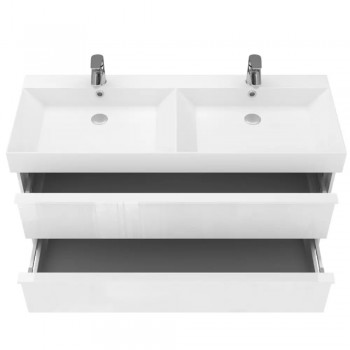 Тумба + раковина Devit Quadra 083120W 120 см.