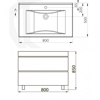 Тумба M108080 Norway Terra 800