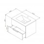 Am Pm Spirit M70-FUX0602-WC0602-38 Тумба + раковина 60 см.