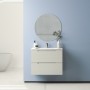 Тумба + раковина Devit Acqua 088168V (60 см.) ваніль