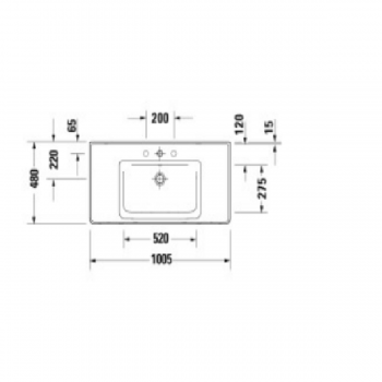 Тумба + раковина Duravit D-Neo DE012004949 100 см. матовый графит