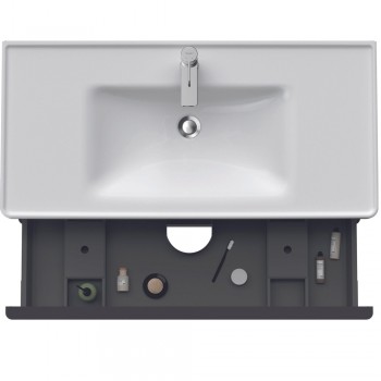 Тумба + раковина Duravit D-Neo DE012004949 100 см. матовый графит
