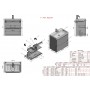 Тумба с умывальником Air-line Varna 70 см. Black