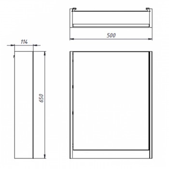Зеркальный шкаф Devit Small 065050W