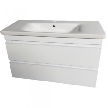 Тумба з раковиною Devit 753080W Frame 80 см. біла