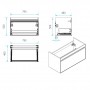 Devit 0W21120W UP Тумба 80 с раковиной, белый