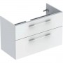 Шафа для вмивальника Geberit Selnova Square slim rim, з двома ящиками, білий (501.212.00.1)