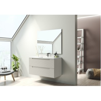 Тумба + раковина Devit Acqua 088178V (100 см.) ваниль