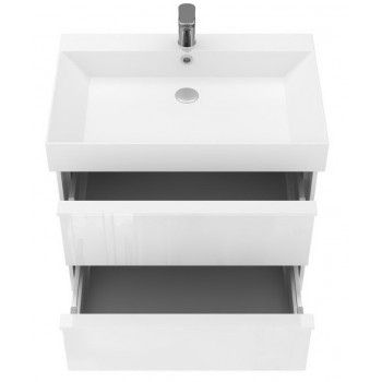 Тумба + раковина Devit Quadra 083070W 70 см.