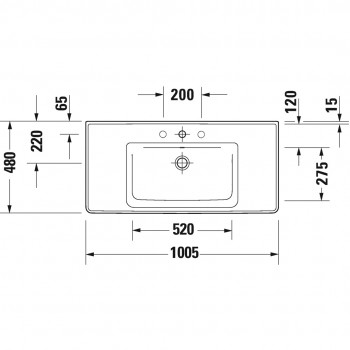 Тумба + раковина Duravit Ketho.2 K2528404343+2367100000+005076000 100 см. Матовий базальт