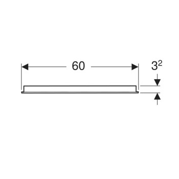 Дзеркало Geberit Option 502.805.00.1 60 см.