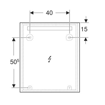 Дзеркало Geberit Option 502.805.00.1 60 см.
