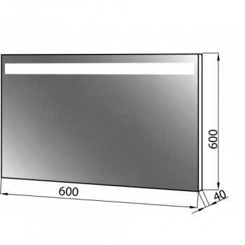 Зеркало Norway 600 с LED светом