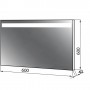 Зеркало Norway 600 с LED светом