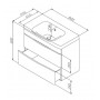 Am Pm Like M80-FHX0802-WC0802-38 Тумба + раковина 80 см.