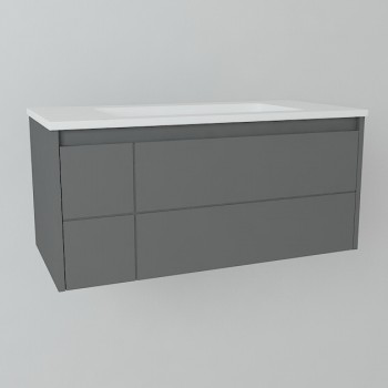 Devit 0022110A LAGUNA Тумба 100 с раковиной, антрацит