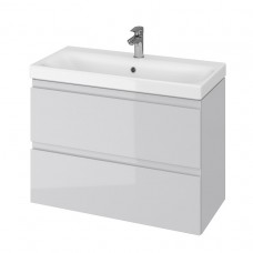 СЕТ мебельный B07 Cersanit Moduo SLIM 80 серый (тумба + умывальник)