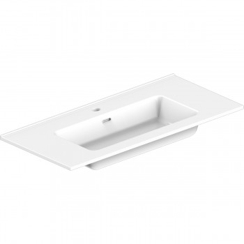 Тумба з раковиною Devit 332080W Comfort 80 см. біла