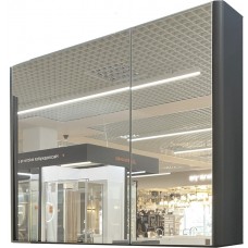 Шкафчик-зеркало Edge 950 Графит Fancy Marble