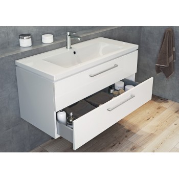 СЕТ мебельный B386 Cersanit Lara Mille SLIM 60 серый (тумба + умывальник)
