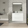 Тумба + раковина Devit Fresh 088728W (80 см.) біла