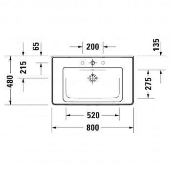 Тумба + раковина Duravit Ketho.2 K2528309191+2236780000+005076000 80 см. Бежевий