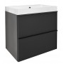 Тумба з умивальником Air-line Varna 90 см. Black