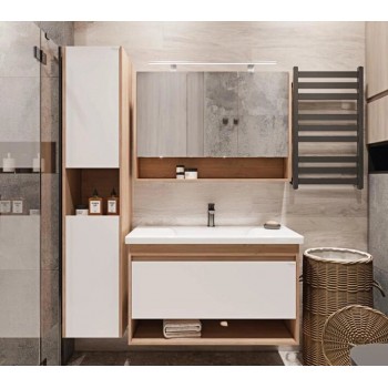 Дзеркальна шафка Radaway Silvia M43080-12-03 80 см. Oak mat