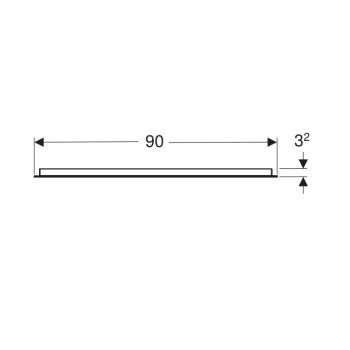 Дзеркало Geberit Option 502.808.00.1 90 см.