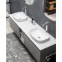 Devit 0026144G LINEA Тумба 1900 с двома раковинами, сіра