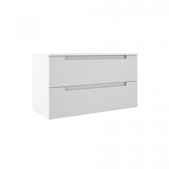 Тумба + раковина Devit Acqua 088174W (100 см.) біла