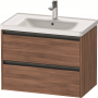 Тумба + раковина Duravit Ketho.2 K2528307979+2236780000+005076000 80 см. орех