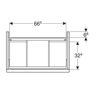 Geberit Icon 502.304.01.3 Тумба під раковину 75 см.