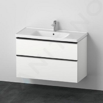 Тумба + раковина Duravit D-Neo DE012201818 100 см. Білий мат