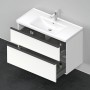 Тумба + раковина Duravit D-Neo DE012201818 100 см. Білий мат