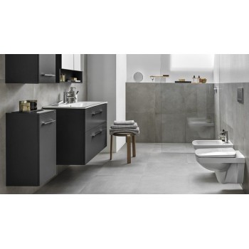Тумба с умывальником Geberit Selnova Square 501.237.00.1 60 см. Slim rim Anthracite