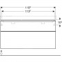 Geberit Smyle 500.356.00.1 Тумба під раковину (120 см.)