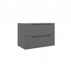 Тумба + раковина Devit Acqua 088170G (80 см.) серая