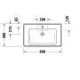 Тумба + раковина Duravit D-Neo DE012104949 80 см. графит матовый