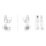 Набор вентилей для полотенцесушителя Terma Set Of Valves WRZRC32-CR