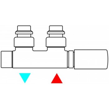 Набор вентилей для полотенцесушителя Terma Set Of Valves WRZT5G1-CR