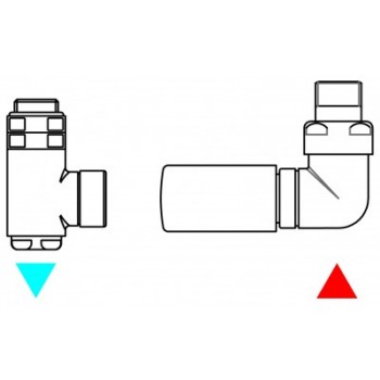 Набір вентилів для рушникосушки Terma Set Of Valves WRZTCG5-CR