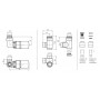 Набір вентилів для рушникосушки Terma Set Of Valves WRZTCG5-CR