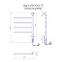 Полотенцесушитель Электрический Mario Веер-I 600Х445/55 TR
