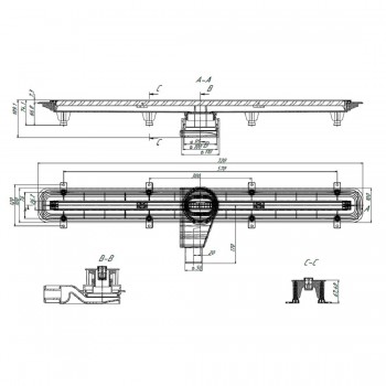 Devit D-Line 70010214 Душевой канал 70 см.