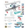 Душевой канал Valtemo Aqualine VLD-600330-ST (80 см.)