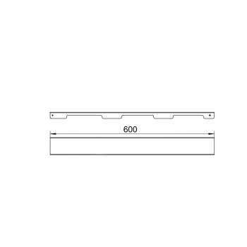 Решетка для линейного трапа SUS304 Grate FA600 (NKS) Qtap