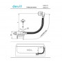 Devit 800471 Сифон для ванны (80 см.)