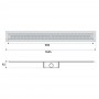 Душевой канал Aco Showerdrain C 9010.88.04 985 мм.